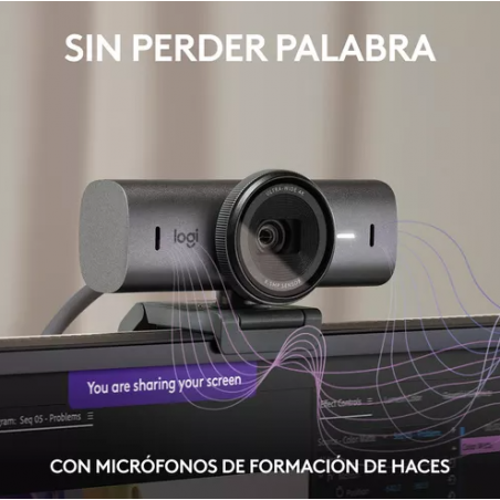 Camara web Ultra HD 4K MX Brio para reuniones y streaming