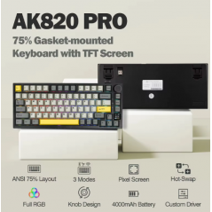 Teclado Mecánico Ajazz AK280 Pro Wireless/BT/USB 75%